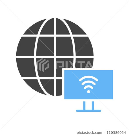 Internet Connectivity icon vector image. Internet Connectivity icon vector image. 110386034