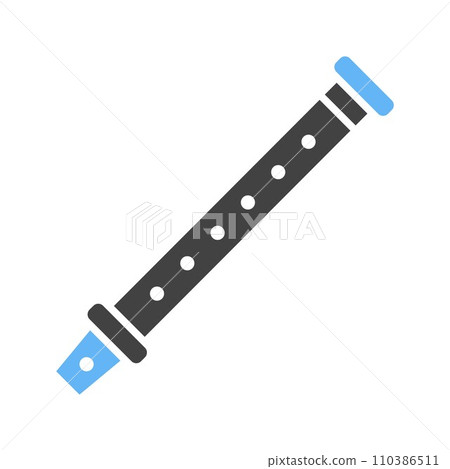 Flute icon vector image.-插圖素材 [110386511] - PIXTA圖庫