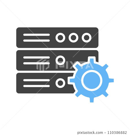 Database Settings icon vector image. Database Settings icon vector image. 110386882