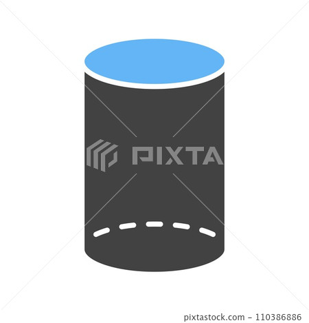 Cylinder icon vector image. 110386886