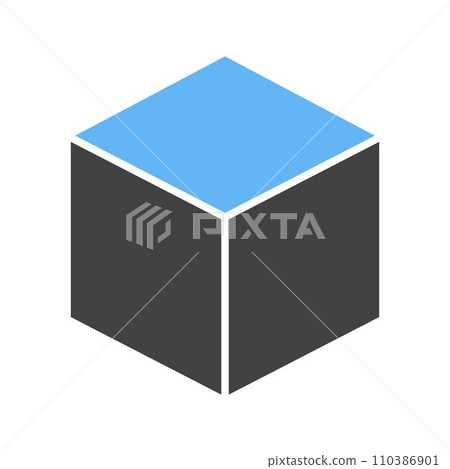Cube icon vector image. Cube icon vector image. 110386901
