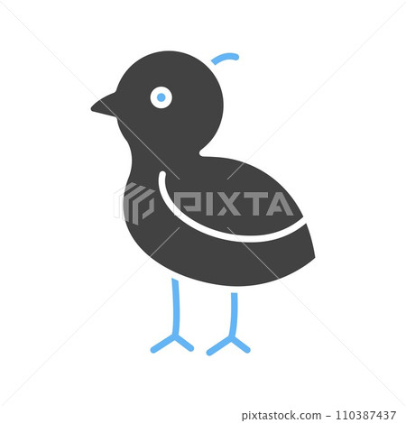 Baby Chick icon vector image. 110387437