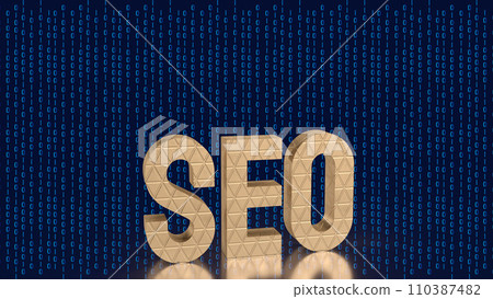The seo text for Business concept 3d rendering 110387482