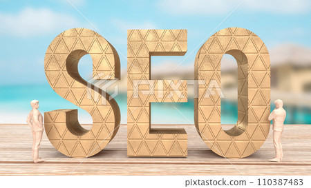 The seo text for Business concept 3d rendering 110387483
