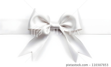 純白色緞帶 純白色緞帶 110387853