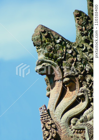Angkor Wat ruins Naga relief 110388400