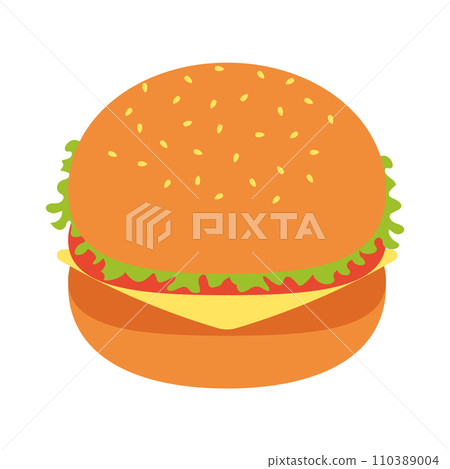 Hamburger illustration Hamburger illustration 110389004