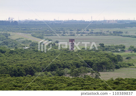 從細岡展望台眺望釧路濕原、釧路濕原、釧路川的夏季美景 從細岡展望台眺望釧路濕原、釧路濕原、釧路川的夏季美景 110389837