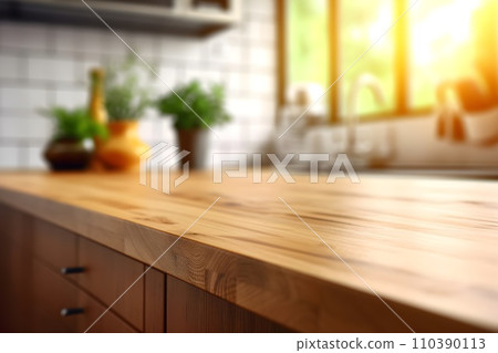 Kitchen wooden table 4 AI generated image Kitchen wooden table 4 AI generated image 110390113