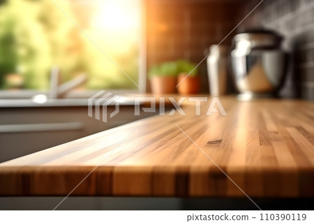 Kitchen wooden table 10 AI generated image Kitchen wooden table 10 AI generated image 110390119