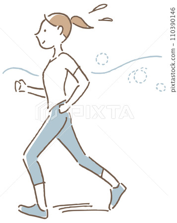 Woman jogging 110390146