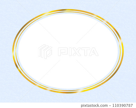 Round frame (blue) 110390787