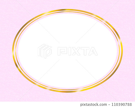 Round frame (pink) 110390788