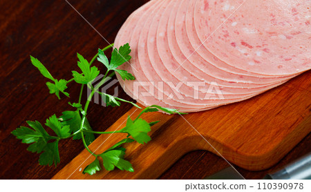 Tasty slided chopped pork ham, nobody Tasty slided chopped pork ham, nobody 110390978
