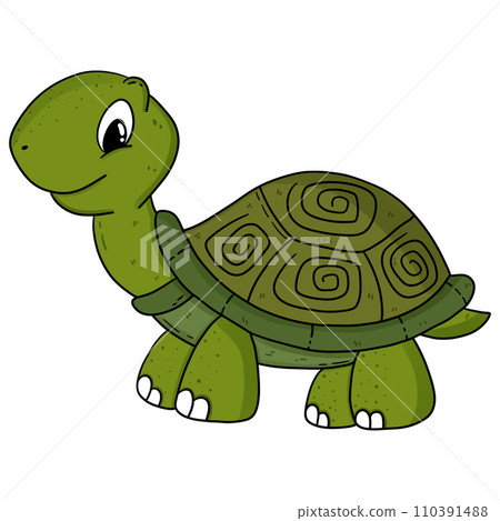 Turtle cartoon illustration 110391488