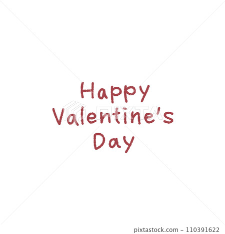 Happy Valentine's Day hand-drawn text material Happy Valentine's Day hand-drawn text material 110391622