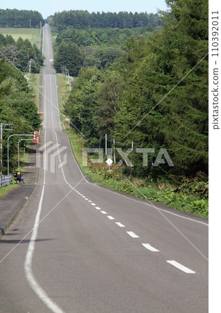 Nakashibetsu Town Milk Road North No. 19 Milk Road Kaiyodai Straight Road Up and Down Nakashibetsu Town Milk Road North No. 19 Milk Road Kaiyodai Straight Road Up and Down 110392011