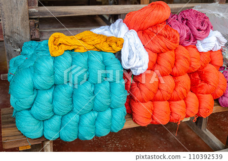 Cotton yarn used in a handloom Cotton yarn used in a handloom 110392539