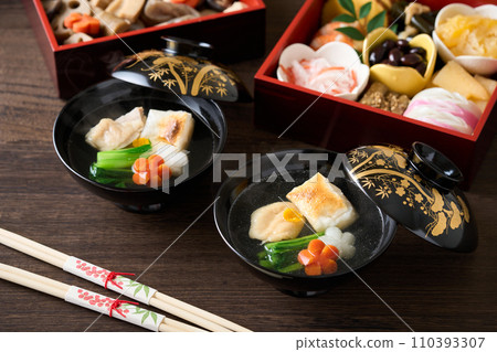 Ozoni and New Year dishes Ozoni and New Year dishes 110393307