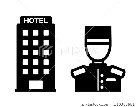 Hotel employee icon 110393691