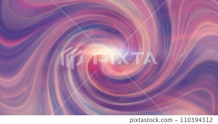 Purple background of twisted swirling energy magical glowing light lines abstract background 110394312