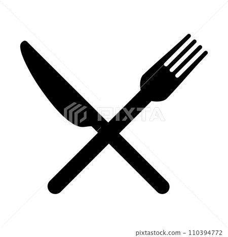 knife fork icon 110394772