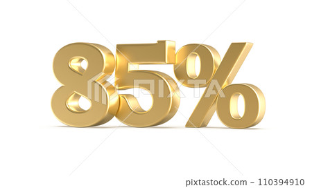 Follow Number Gold 3D Render With Number 3D, Discount Number 110394910