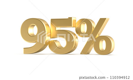 Follow Number Gold 3D Render With Number 3D, Discount Number 110394912