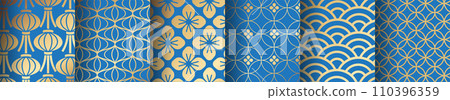 Chinese new year pattern set Chinese new year pattern set 110396359