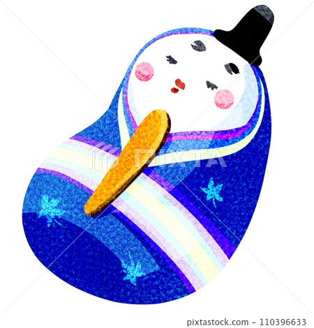 可愛的手工 Hina 娃娃插畫 110396633