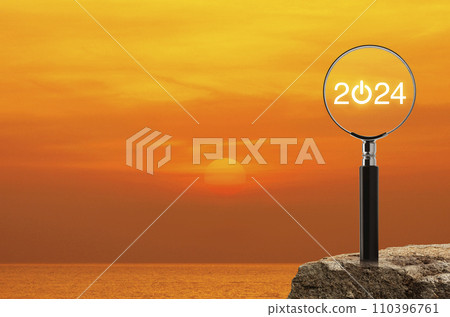 Business happy new year 2024 start up concept Business happy new year 2024 start up concept 110396761