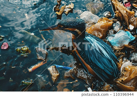 Poultry in water contaminated with plastic waste, looming threat it poses to the environment Poultry in water contaminated with plastic waste, looming threat it poses to the environment 110396944