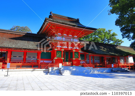 [大分縣]晴天的宇佐神社上社 110397013