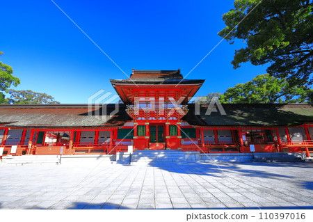 [大分縣]晴天的宇佐神社上社 110397016