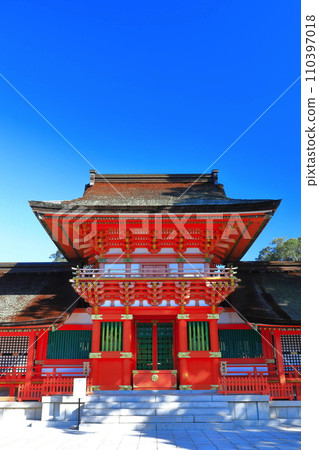 [大分縣]晴天的宇佐神社上社 110397018