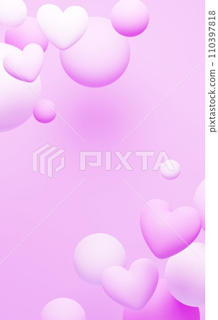 3D背景材質_心_紫 3D背景材質_心_紫 110397818