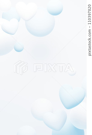 3D背景材質_heart_white 3D背景材質_heart_white 110397820