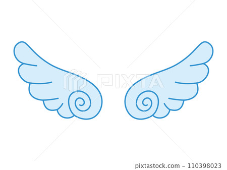 illustration of wings illustration of wings 110398023