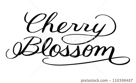 Handwritten "Cherry Blossom" text 110398487