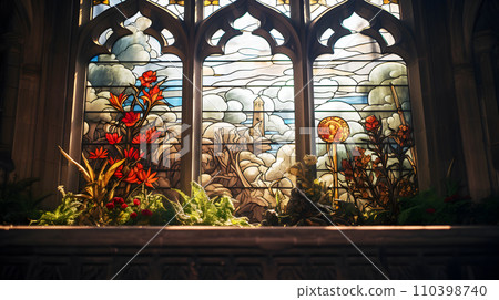 Stained glass  110398740
