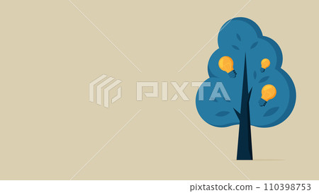 A tree with light bulb fruit A tree with light bulb fruit 110398753