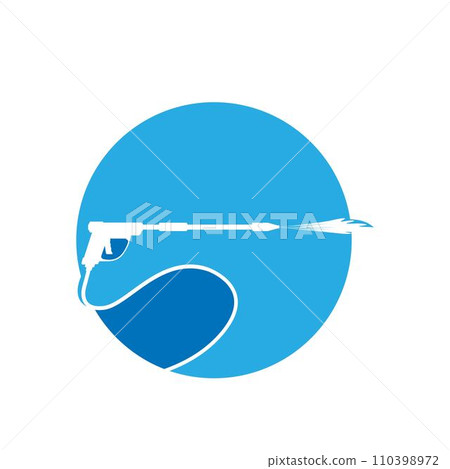 Pressure washing gun logo template Pressure washing gun logo template 110398972