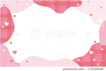 可愛的背景與粉紅色的心 可愛的背景與粉紅色的心 110399048