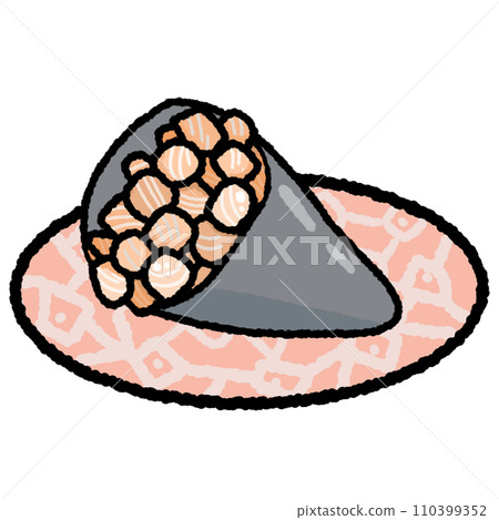 Sushi rolls doodle cartoon style Sushi rolls doodle cartoon style 110399352