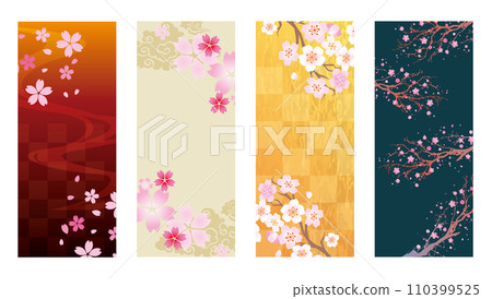 春天櫻花日式背景 春天櫻花日式背景 110399525