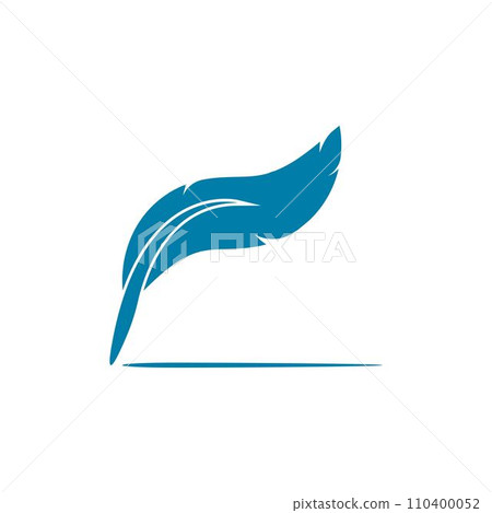quill pen icon.classic stationery illustration quill pen icon.classic stationery illustration 110400052