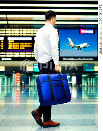 passenger with a travel bag in an airport terminal passenger with a travel bag in an airport terminal 110401178