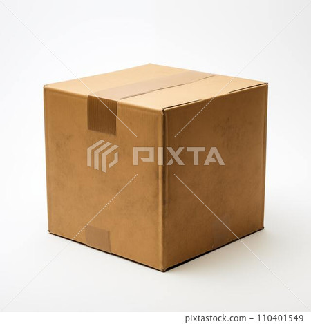 AI-generated content. Ordinary Box White Background AI-generated content. Ordinary Box White Background 110401549