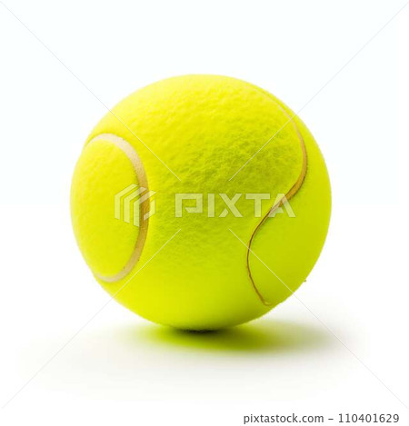 AI-generated content. Tennis Ball White Background 110401629