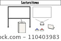 Lecture/speech/presentation illustration 110403983
